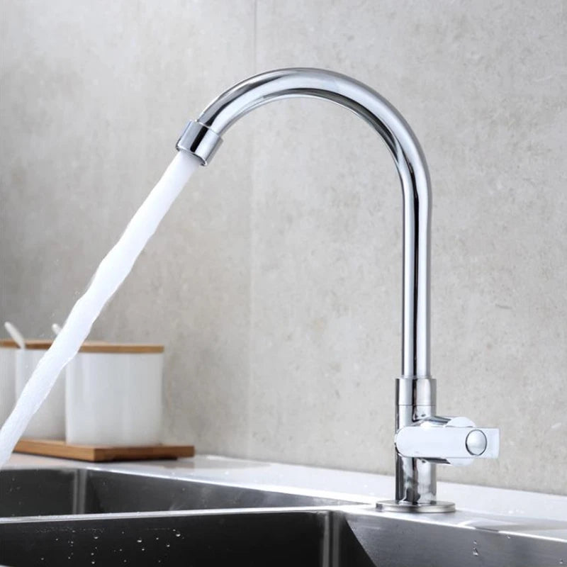Robinet Mitigeur Moderne en Inox Finition Chrome Brillant