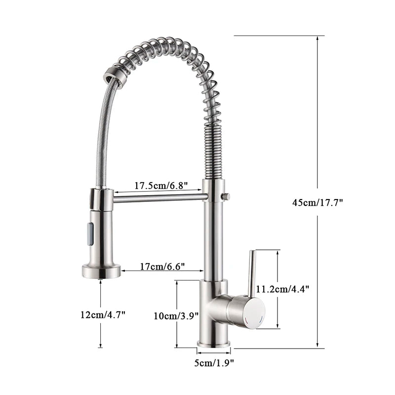 Robinet de Cuisine Professionnel à Douchette Extractible
