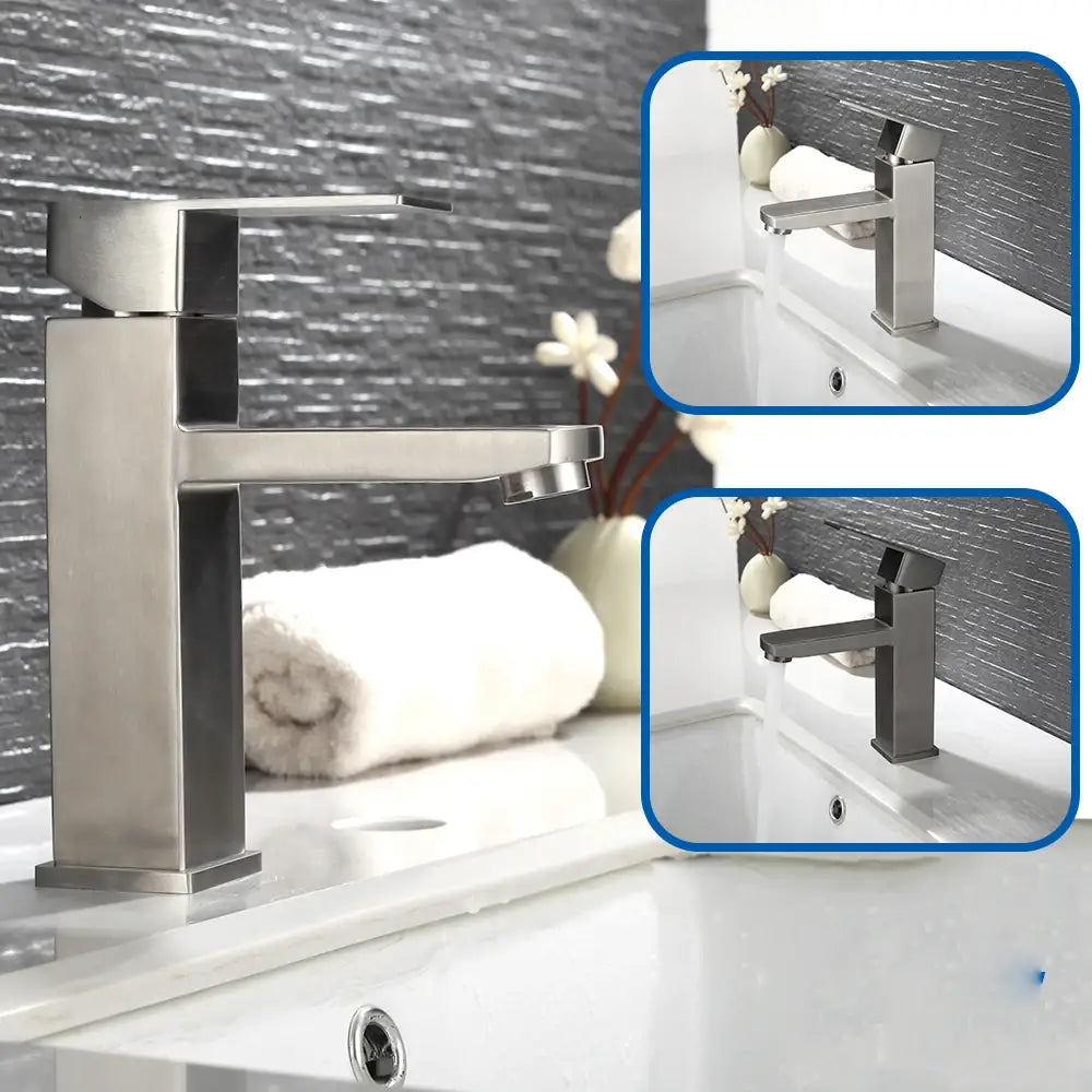 Robinet de Lavabo en Acier Inoxydable