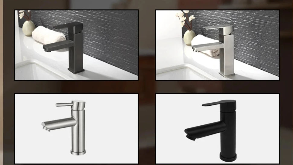 Robinet de Lavabo en Acier Inoxydable