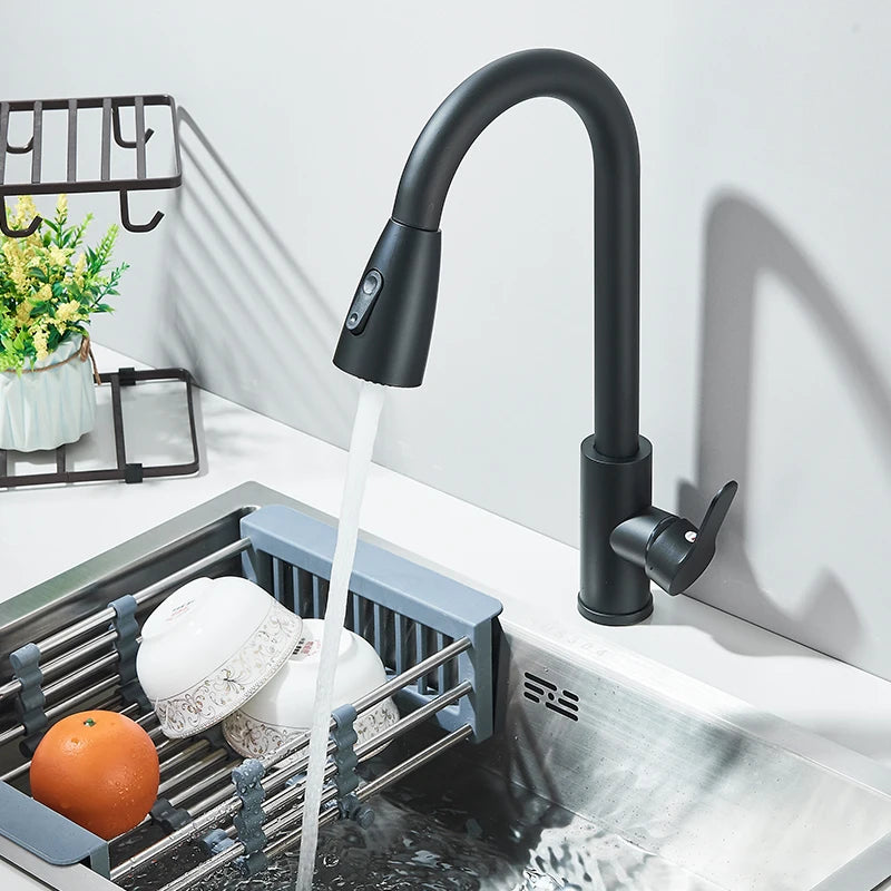 Robinet de Cuisine en Inox avec Douchette