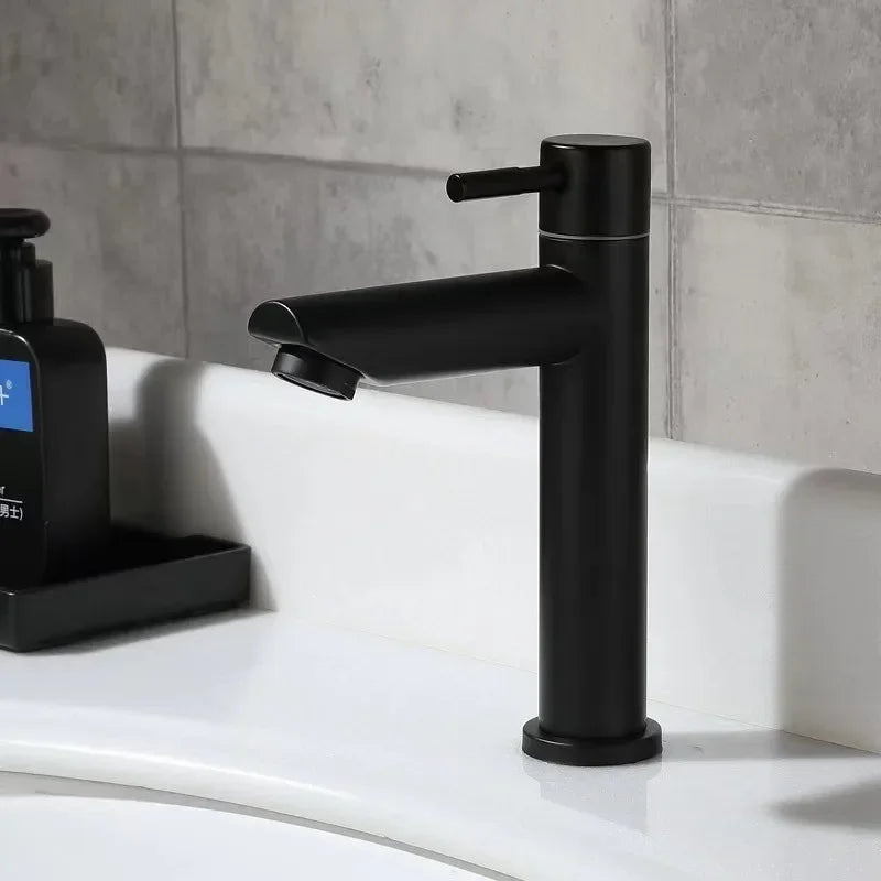 Robinet de Lavabo en Acier Inoxydable (Eau Froide Uniquement)