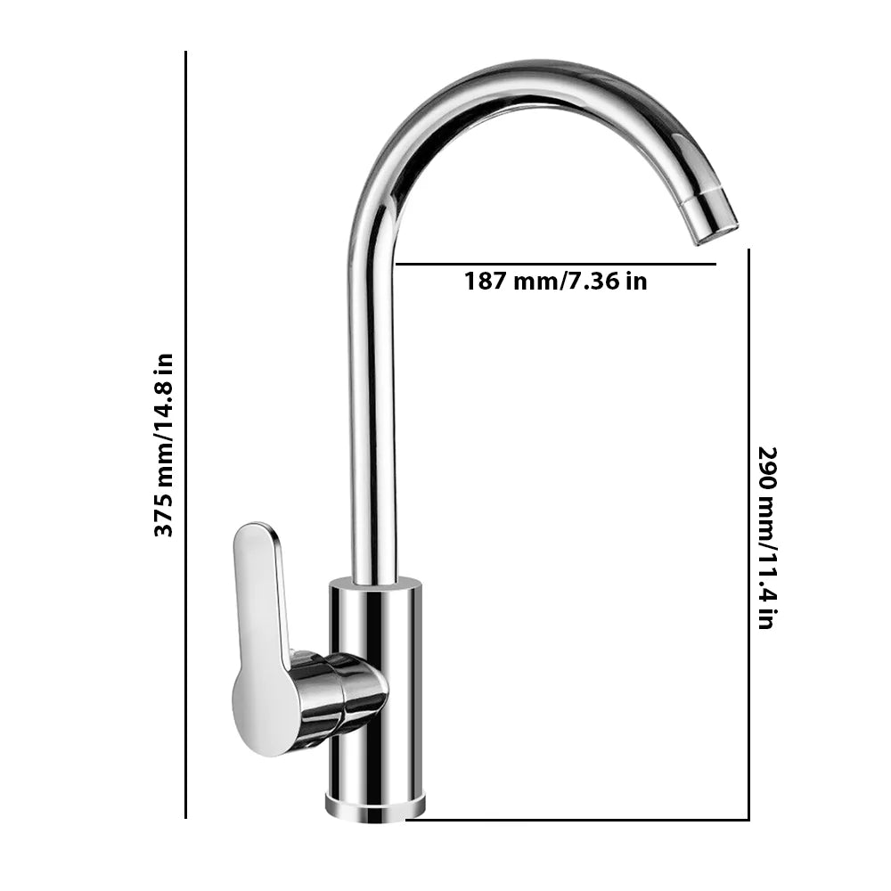 Robinet pour Cuisine en Acier Inoxydable