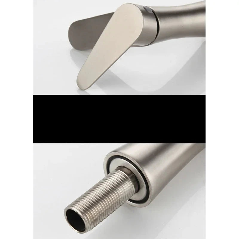 Robinet de Lavabo en Acier Inoxydable (Eau Froide Uniquement)