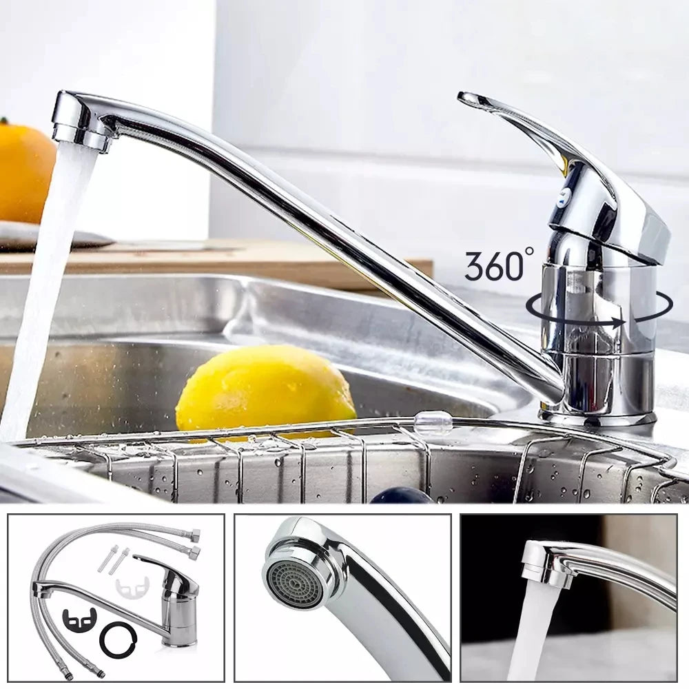 Robinet de Cuisine en Acier Inoxydable
