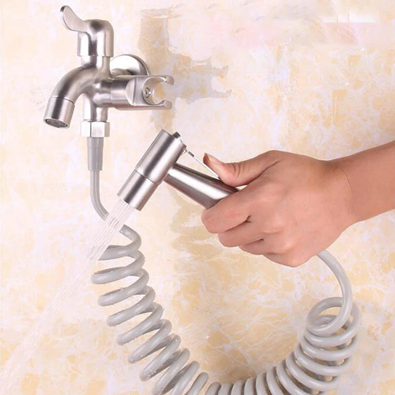 Douchette Hygiénique en Acier Inoxydable - Bidet Mural