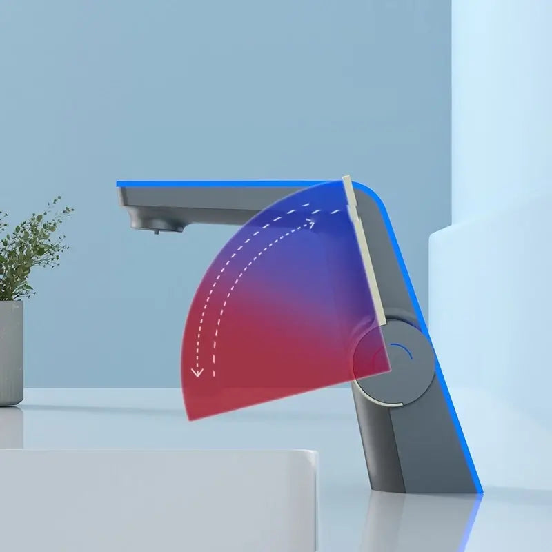 Robinet à LED avec affichage de température