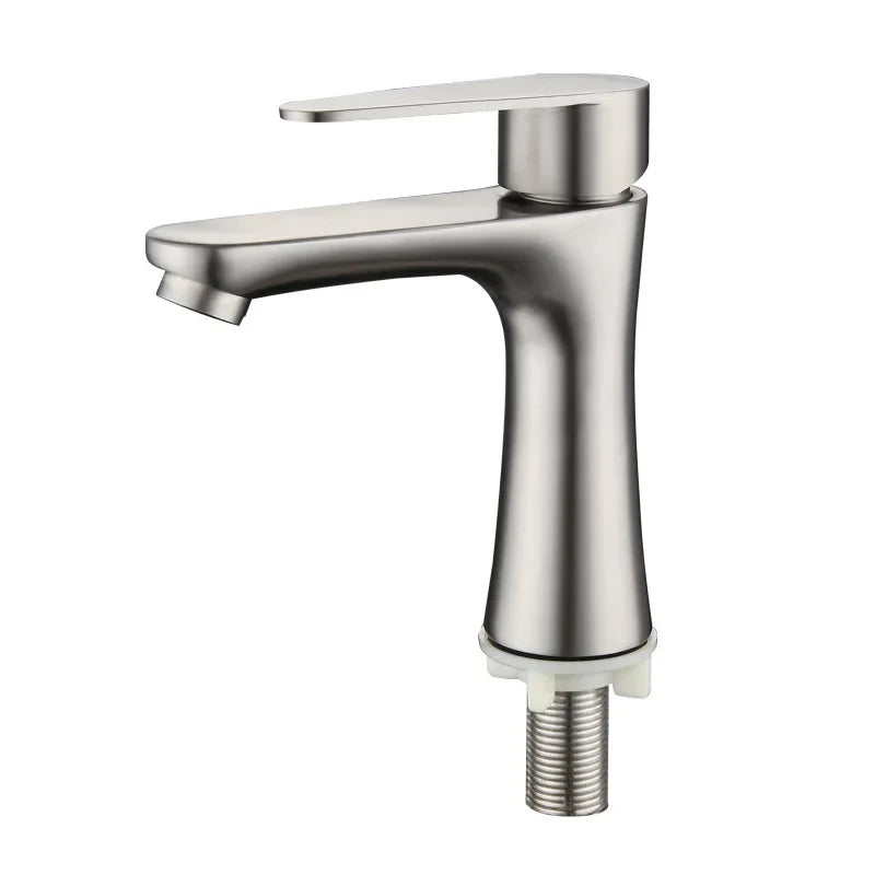 Robinet de Lavabo en Acier Inoxydable (Eau Froide Uniquement)