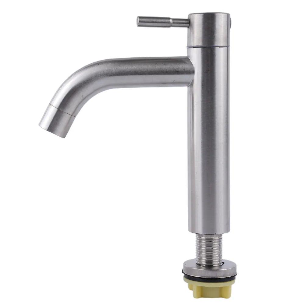 Robinet de Lavabo en Acier Inoxydable (Eau Froide Uniquement)