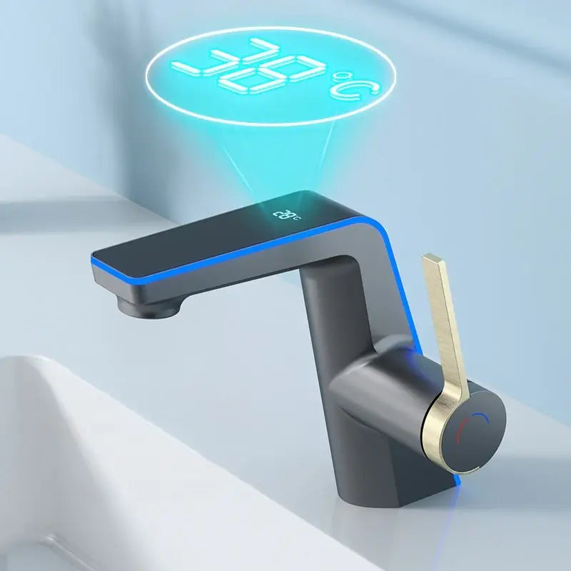 Robinet à LED avec affichage de température