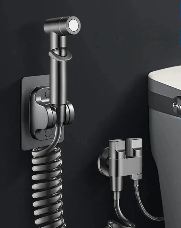 Douchette pour WC à haute pression avec flexible extensible