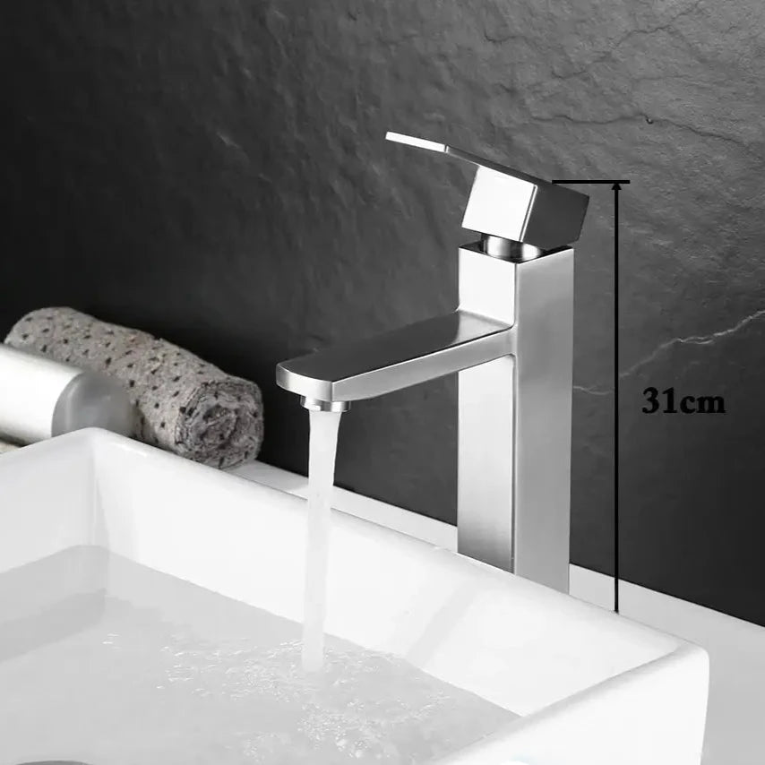 Robinet de Lavabo en Acier Inoxydable