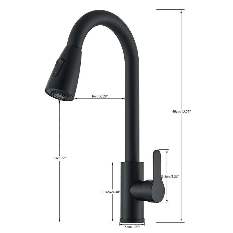 Robinet de Cuisine en Inox avec Douchette