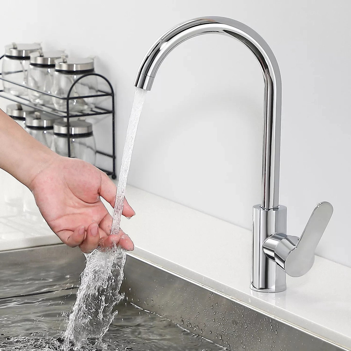Robinet pour Cuisine en Acier Inoxydable