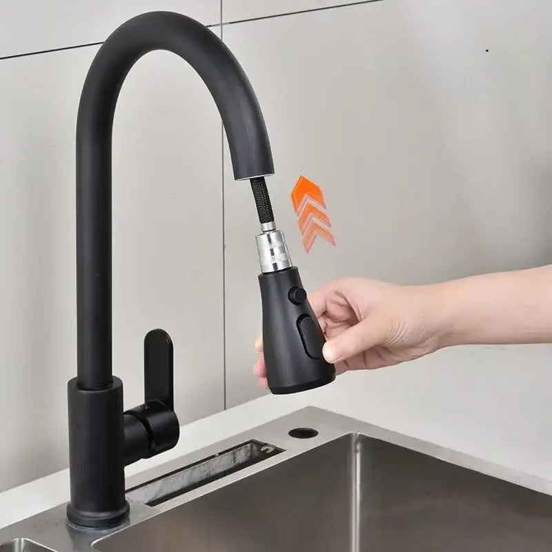 Robinet Cuisine avec Douchette Extractible en Acier Inoxydable