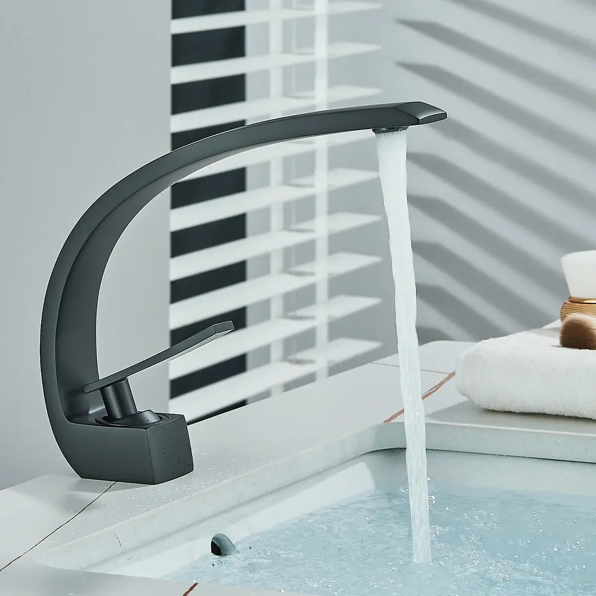 Mitigeur Lavabo en Acier Inoxydable