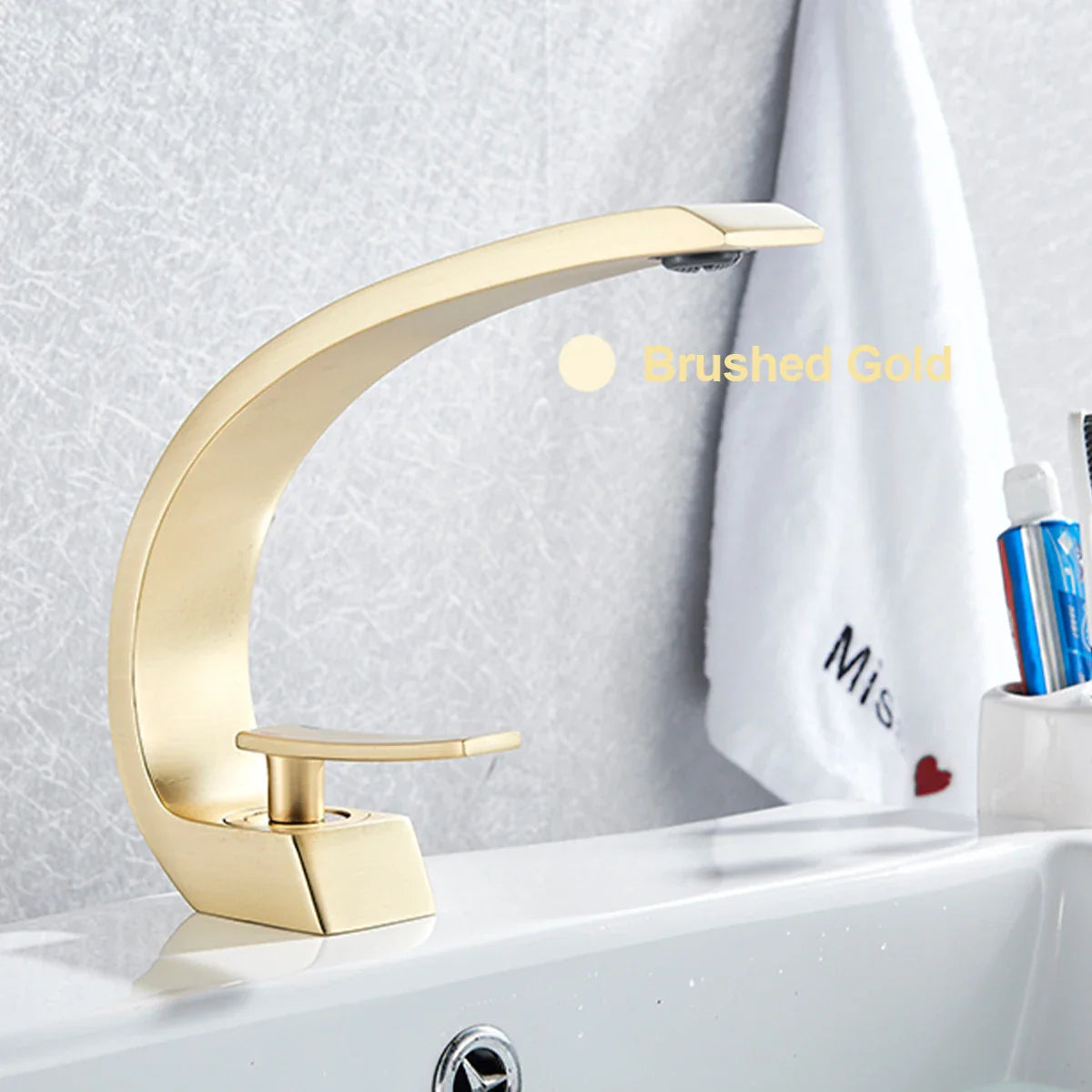 Mitigeur Lavabo en Acier Inoxydable