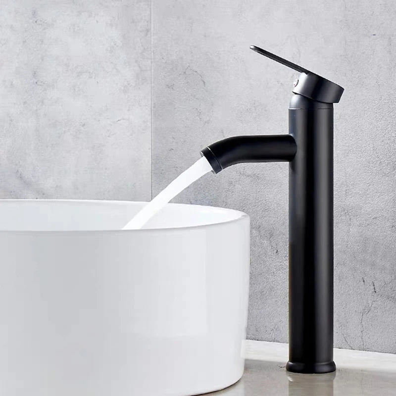 Robinet de Lavabo en Acier Inoxydable Long ou Court