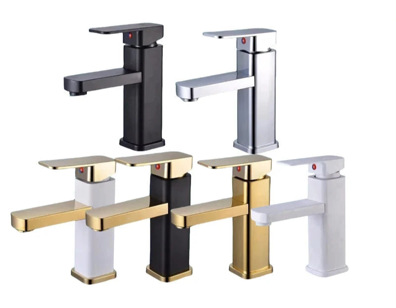 Robinet de Lavabo avec Mitigeur en Acier Inoxydable