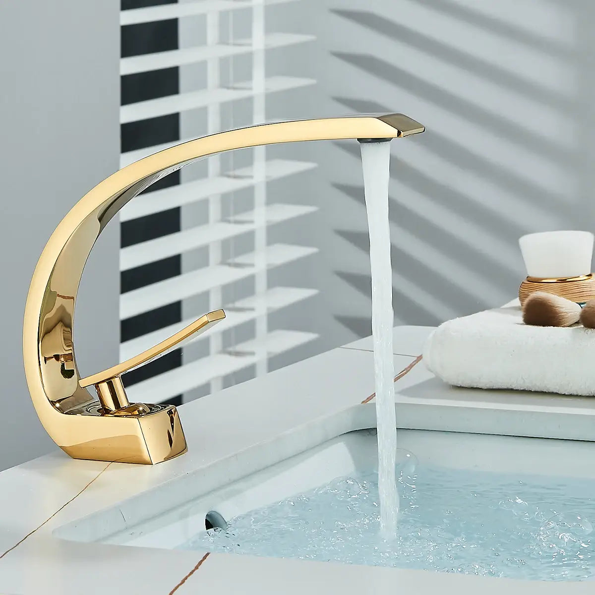 Mitigeur Lavabo en Acier Inoxydable