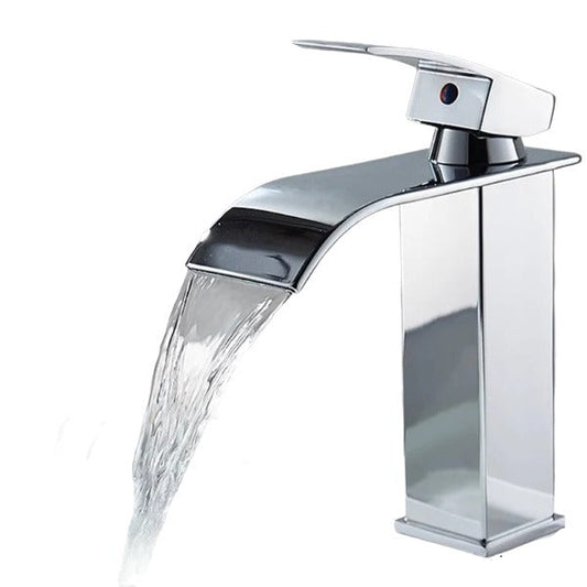 Mitigeur Cascade Design en Acier Inoxydable - Robinet de Lavabo