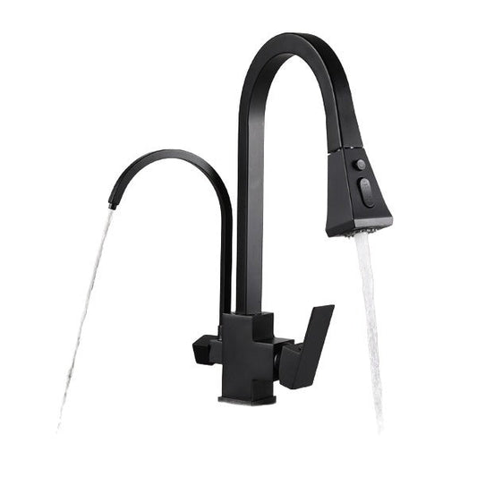 Robinet de Cuisine en Laiton avec Douchette Rétractable
